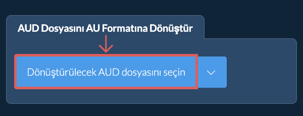 AUD Dosyasını AU Formatına Dönüştür