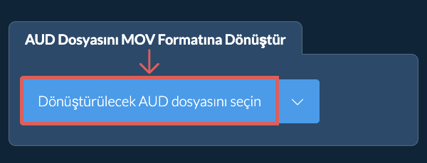 AUD Dosyasını MOV Formatına Dönüştür