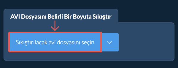 avi Dosyasını belirli bir boyut Altına Sıkıştır