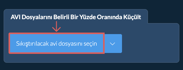 avi Dosyasını belirli bir yüzde Oranında Küçült