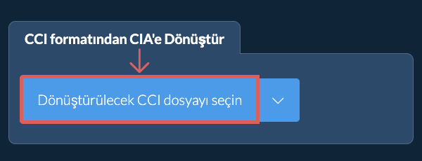 CCI formatından CIA'e Dönüştür