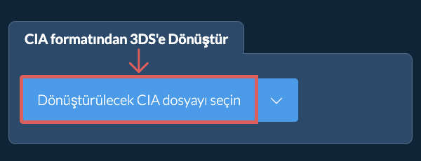 CIA formatından 3DS'e Dönüştür