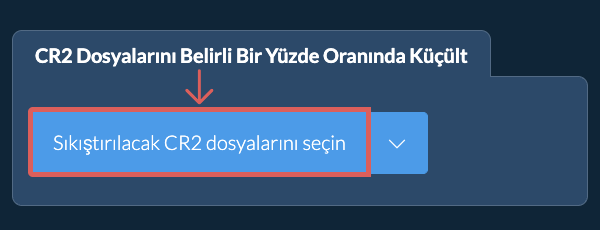 CR2 Boyutunu belirli bir yüzde Oranında Küçült