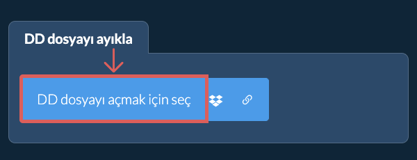 DD dosyayı ayıkla