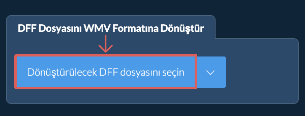 DFF Dosyasını WMV Formatına Dönüştür