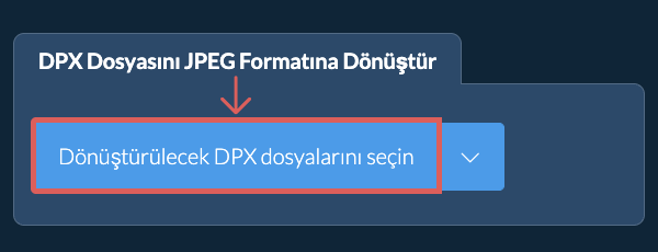 DPX Dosyasını JPEG Formatına Dönüştür