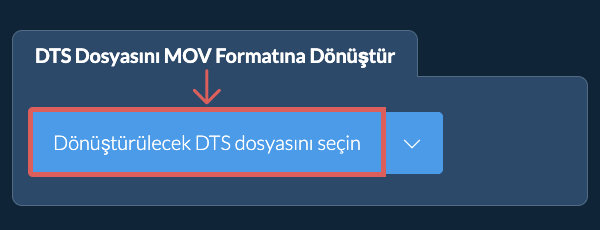 DTS Dosyasını MOV Formatına Dönüştür