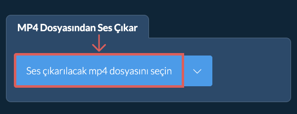 mp4 Dosyasından Ses Çıkar