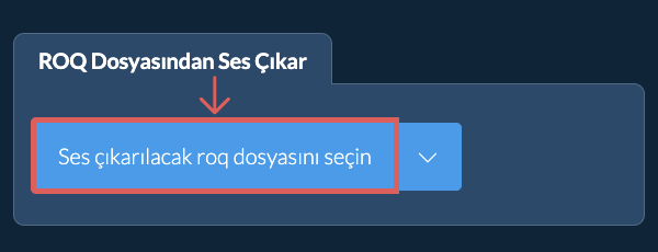 roq Dosyasından Ses Çıkar
