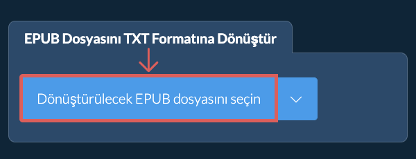 EPUB Dosyasını TXT Formatına Dönüştür
