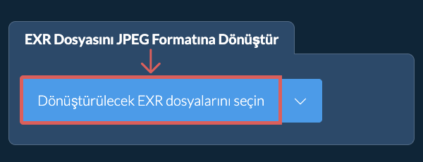 EXR Dosyasını JPEG Formatına Dönüştür