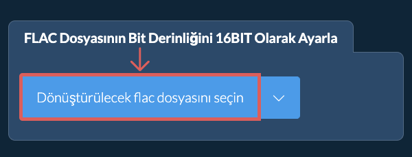 flac Dosyasının Bit Derinliğini 16bit Olarak Ayarla