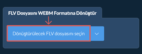FLV Dosyasını WEBM Formatına Dönüştür
