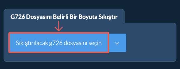 g726 Dosyasını belirli bir boyut Altına Sıkıştır