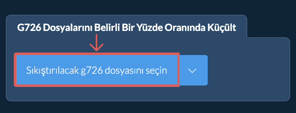 g726 Dosyasını belirli bir yüzde Oranında Küçült