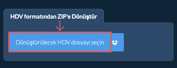 HDV formatından ZIP'e Dönüştür