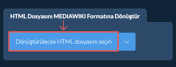 HTML Dosyasını MEDIAWIKI Formatına Dönüştür