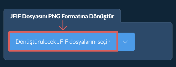 JFIF Dosyasını PNG Formatına Dönüştür