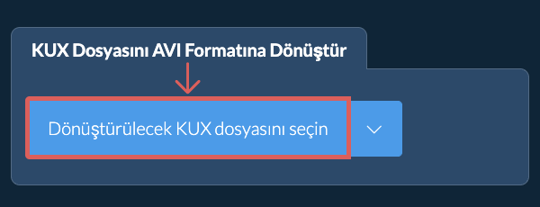 KUX Dosyasını AVI Formatına Dönüştür