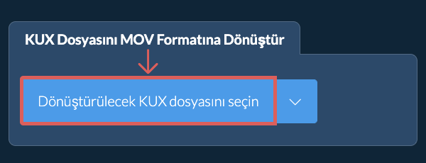 KUX Dosyasını MOV Formatına Dönüştür