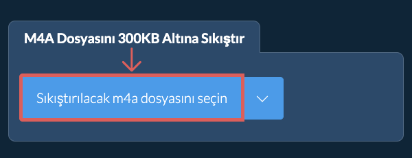 m4a Dosyasını 300KB Altına Sıkıştır