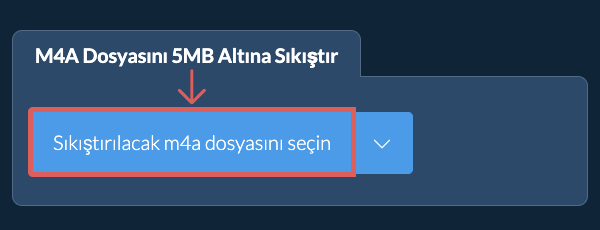 m4a Dosyasını 5MB Altına Sıkıştır