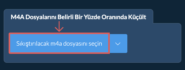 m4a Dosyasını belirli bir yüzde Oranında Küçült