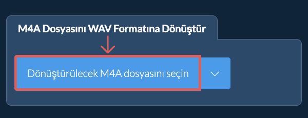 M4A Dosyasını WAV Formatına Dönüştür
