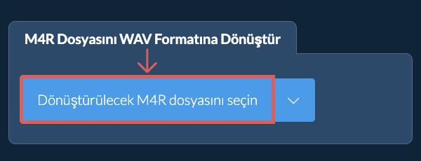 M4R Dosyasını WAV Formatına Dönüştür