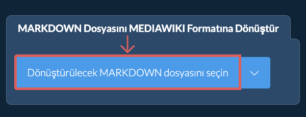 MARKDOWN Dosyasını MEDIAWIKI Formatına Dönüştür
