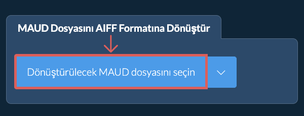 MAUD Dosyasını AIFF Formatına Dönüştür
