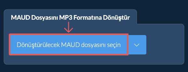 MAUD Dosyasını MP3 Formatına Dönüştür
