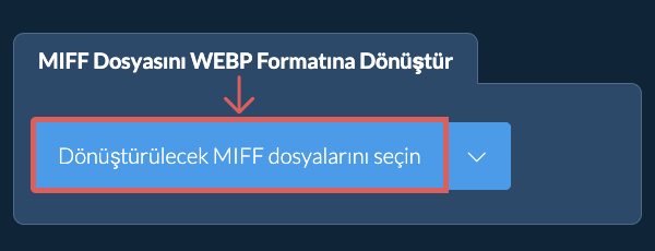 MIFF Dosyasını WEBP Formatına Dönüştür