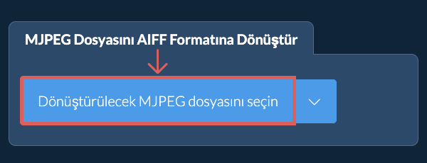 MJPEG Dosyasını AIFF Formatına Dönüştür