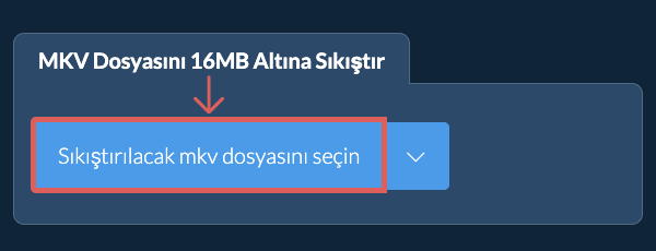 mkv Dosyasını 16MB Altına Sıkıştır