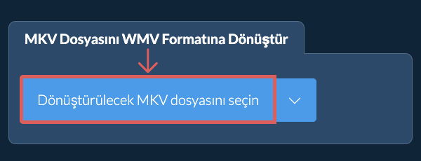 MKV Dosyasını WMV Formatına Dönüştür