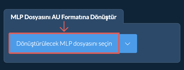 MLP Dosyasını AU Formatına Dönüştür