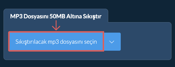 mp3 Dosyasını 50MB Altına Sıkıştır