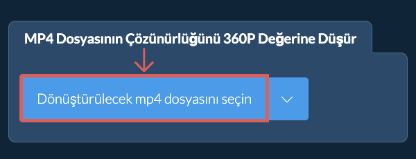mp4 Dosyasının Çözünürlüğünü 360p Değerine Düşür