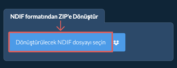 NDIF formatından ZIP'e Dönüştür