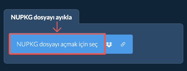 NUPKG dosyayı ayıkla