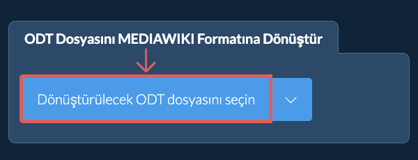 ODT Dosyasını MEDIAWIKI Formatına Dönüştür