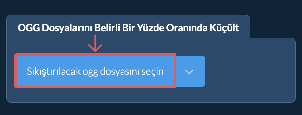 ogg Dosyasını belirli bir yüzde Oranında Küçült