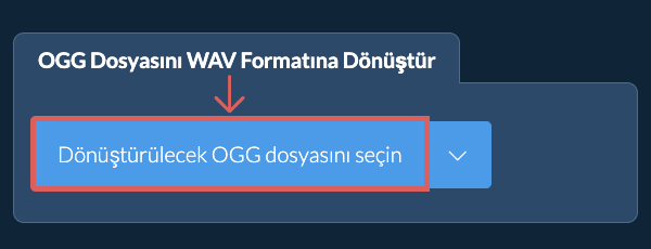OGG Dosyasını WAV Formatına Dönüştür