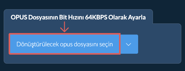 opus Dosyasının Bit Hızını 64kbps Olarak Ayarla