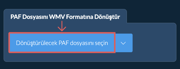 PAF Dosyasını WMV Formatına Dönüştür