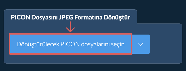 PICON Dosyasını JPEG Formatına Dönüştür