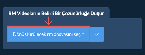rm Dosyasının Çözünürlüğünü belirli bir çözünürlük Değerine Düşür