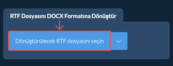 RTF Dosyasını DOCX Formatına Dönüştür