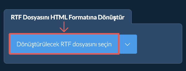 RTF Dosyasını HTML Formatına Dönüştür